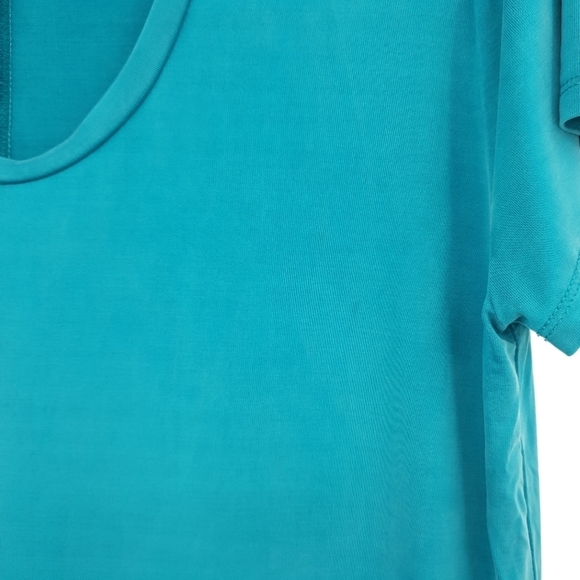 Dolan Left Coast Collection‎ Turquoise Shirt Dress Gauzy Skirt Women's Medium - Picture 11 of 11